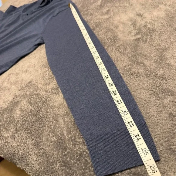 Brooks‎ Brothers Mens V Neck Sweater Merino Wool Blue Size L Long Sleeve - Picture 7 of 7